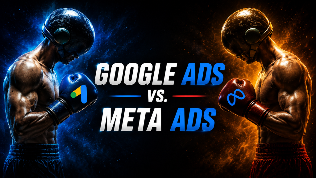 Google Ads vs Meta Ads comparison for small businesses in Nepal.